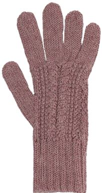 Smooth Cable Alpaca Gloves Gloves Alpaca Classic Nude Melange 