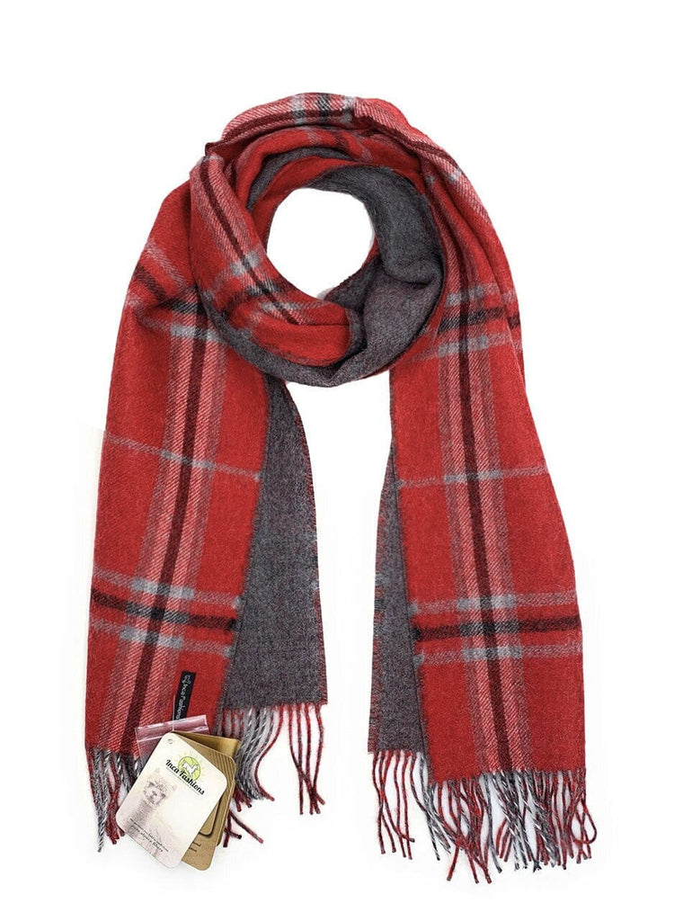 Two sided Solid & Plaid Scarves Inca 