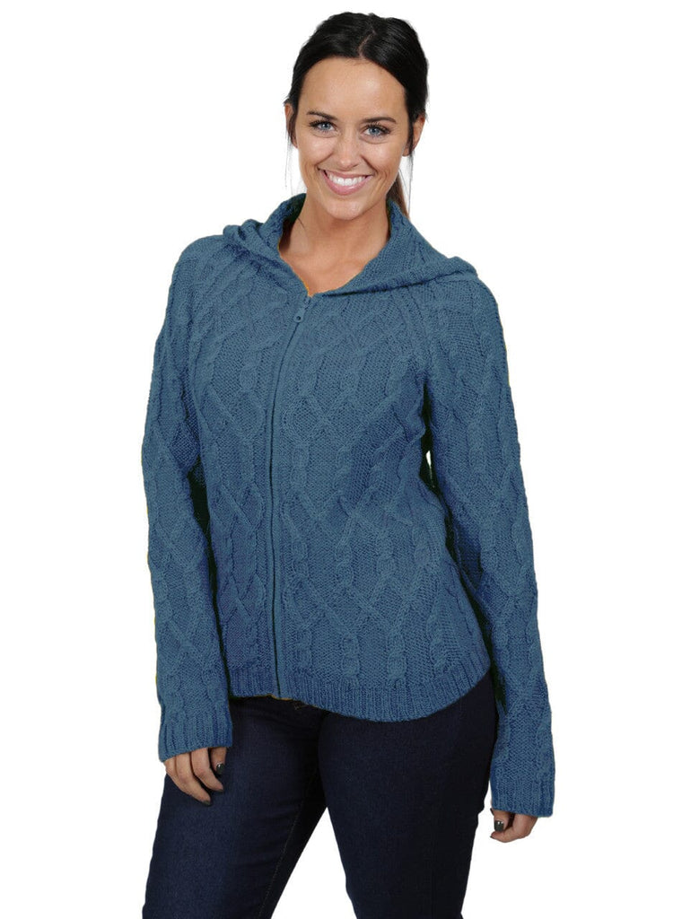 Killarney Alpaca Zip Cardigan Clothing Inca 